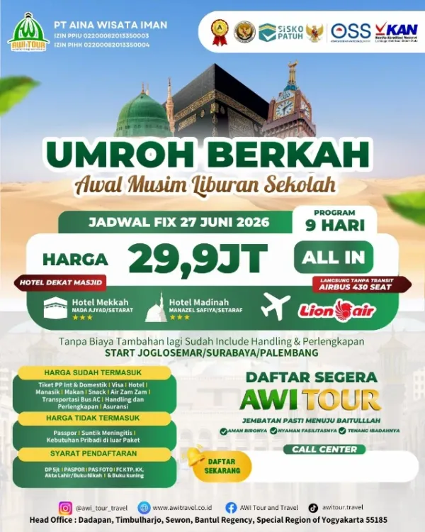 Umroh Berkah — Awal Liburan Sekolah